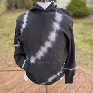 Todd Snyder x Champion REVERSE WEAVE Sweatshirt XL Black Hoody USA Tie Dye